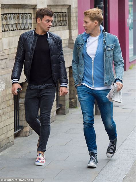 Tom Daley and Dustin Lance Black step out after wedding | Daily Mail Online