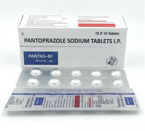 Pantoprazole Sodium 40mg Tablets Manufacturer, Supplier