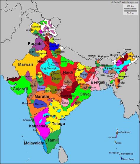 Ethno-linguistic groups of India [505x573] : r/MapPorn