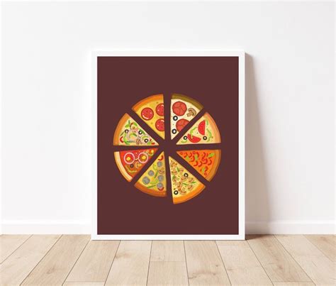 Pizza Slice Print, Pizza Wall Art, Foodie Wall Art, Pizza Sign, Pizza ...