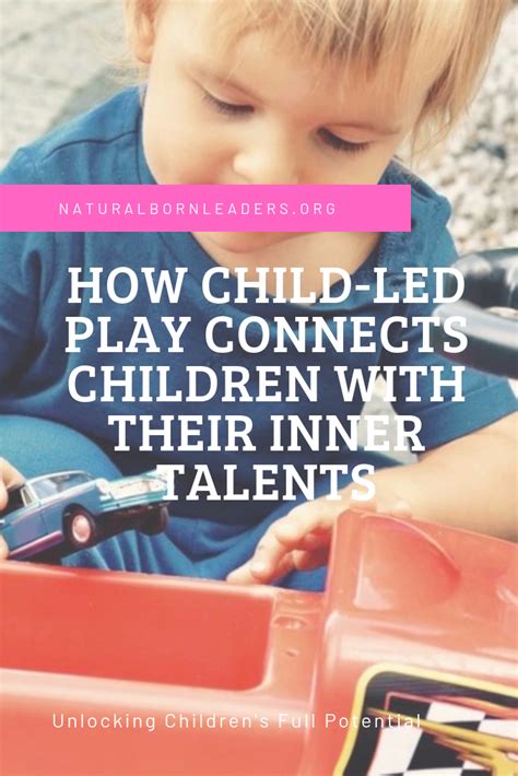 Child Led Play Unlocks Full Potential | Play to learn, Children, Early ...