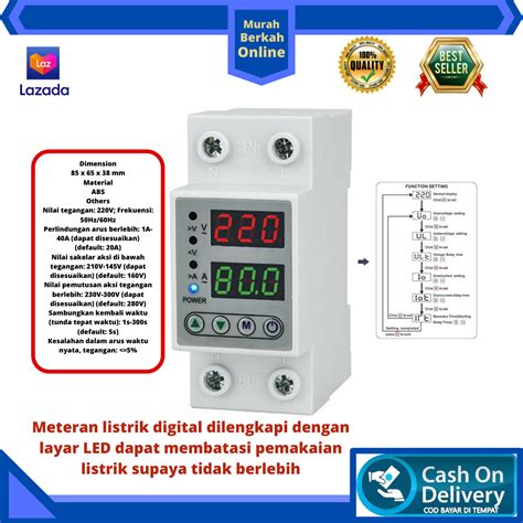 Meteran listrik digital dilengkapi dengan layar LED dapat membatasi ...