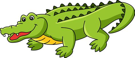 Crocodile Cartoon Colored Clipart Illustration 6326382 Vector Art at ...