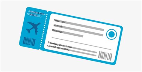 Ticket clipart flight ticket, Ticket flight ticket Transparent FREE for ...