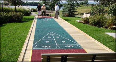 #06 - 6x52 Regular court | Outdoor shuffleboard, Modern landscape ...