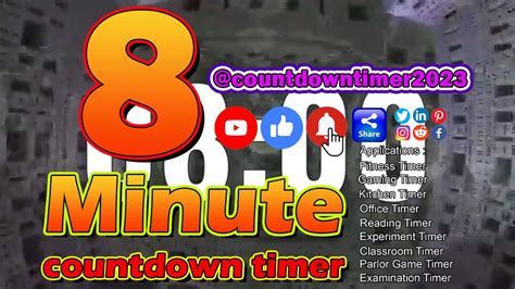 Latest 8 Minute Countdown Timer 20 - YouTube