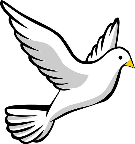 Clipart - flying dove