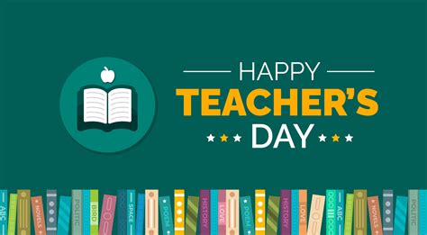 happy Teachers Day background or banner design template 23287302 Vector ...