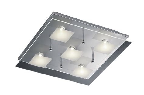 Square LED Glass Ceiling Light - Leyton Lighting