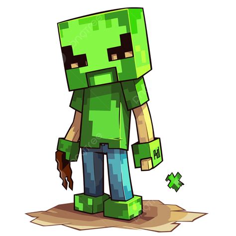 Minecraft Creeper Vector, Sticker Clipart Minecraft Creeper Character ...