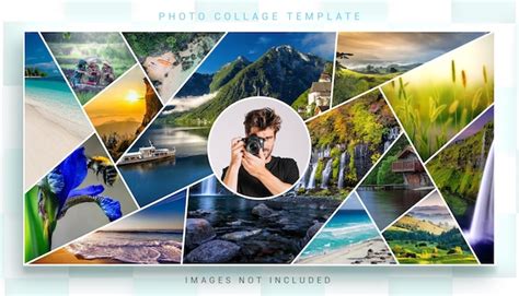 Premium PSD | Photo collage banner template