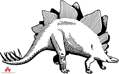 Stegosaurus Outline | Free download on ClipArtMag