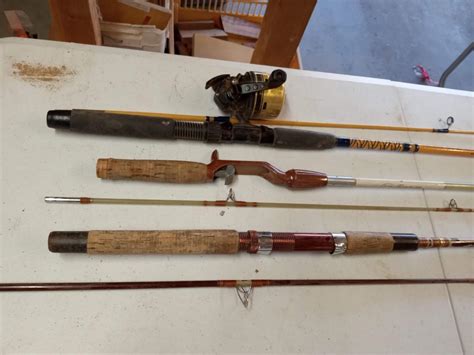 3 FISHING POLES AND 1 REEL | EstateSales.org