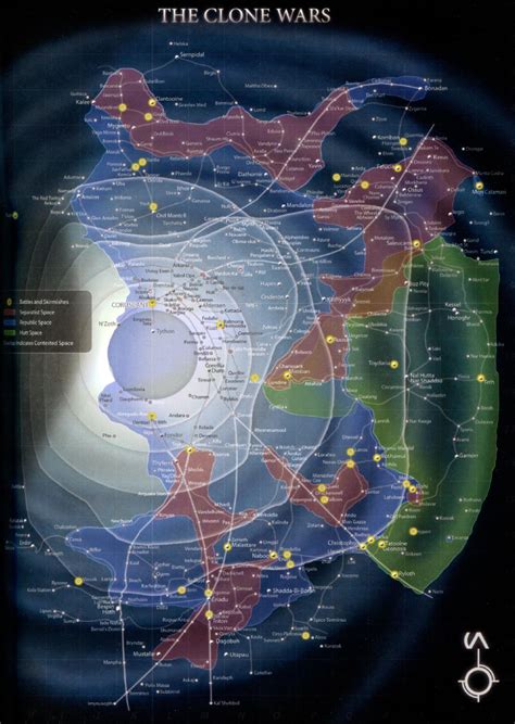 Can I have map of Star Wars galaxy showing territory of Separatists and ...