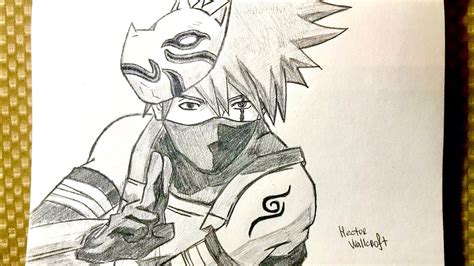 How to draw Kakashi Hatake step by step | Pencil Drawing Naruto ...