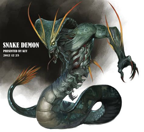 Snake Demon(reproduction) by Sugisaki-Key on DeviantArt | Creature ...