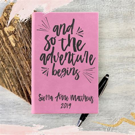 Engraved Journals - Personalized with Name, Title, or Quote – Stamp Out