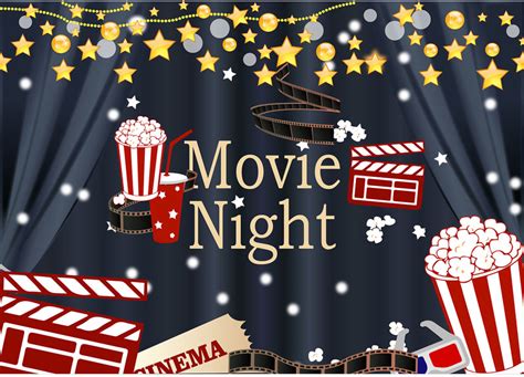 Buy Movie Night Theme Backdrop | Party Supplies | Thememyparty – Theme ...