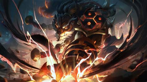 Inkshadow Volibear Skin League of Legends 4K Wallpaper - Pixground ...