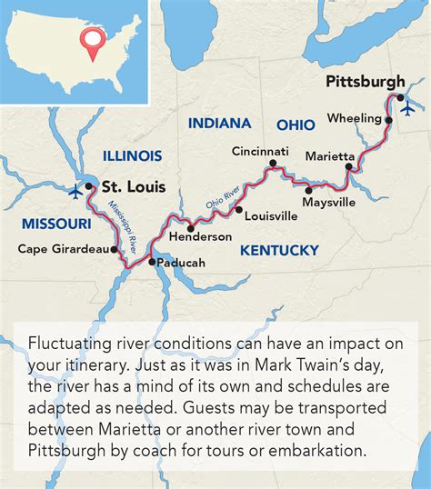 ACL-Mississippi-Ohio-River-Itinerary-Map - Sunstone Tours & Cruises