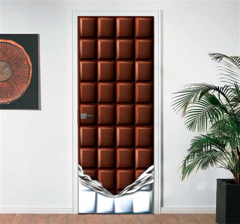 Chocolate Bar Door Sticker - TenStickers