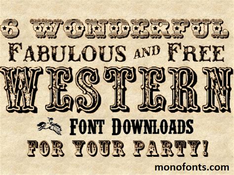 15 Font Gaya Barat Terbaik untuk Memercantik Desain Anda | Mono Fonts ...