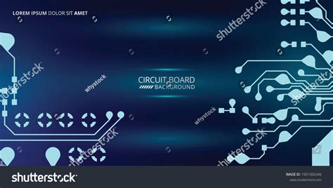 Circuit Board Design Background Vector Illustration Stock Vector ...