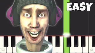 Skibidi Toilet Party Song - EASY Piano Tutorial - Skibi... | Doovi