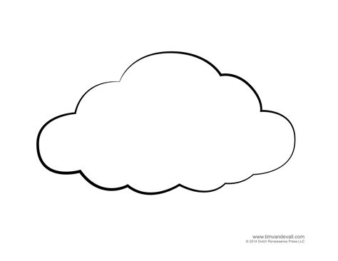 Cloud Outline Art : You can download and use this cloud outline for ...