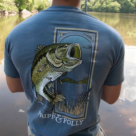 Large Mouth Bass T-Shirt | Fripp & Folly | Fishing t shirts, Fishing ...