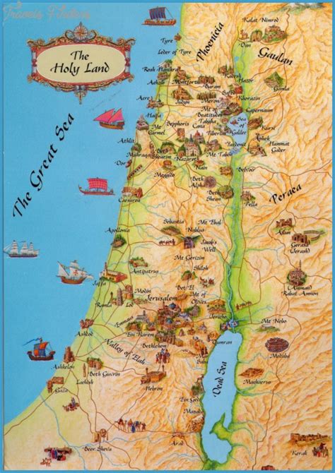 Israel Map Tourist Attractions - TravelsFinders.Com