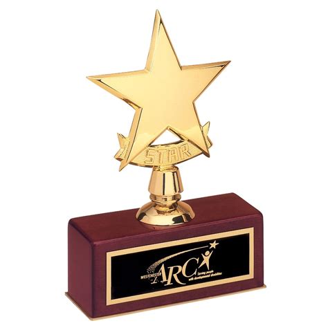 Engraved Small Gold Star Awards