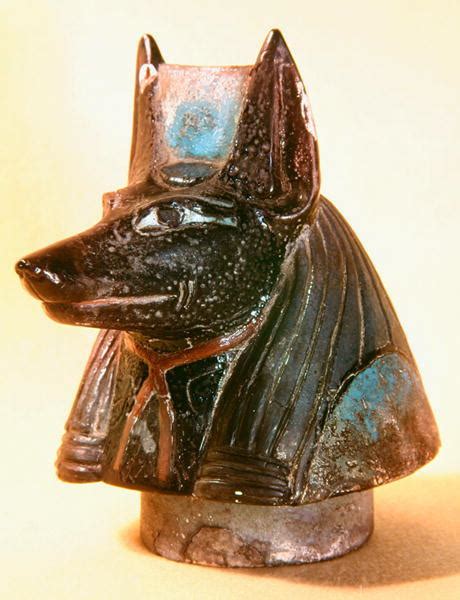 Stopper from a canopic jar in the form of the head... - Egypt Museum