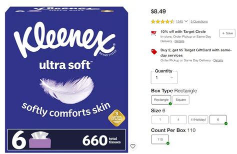 Kleenex Tissues Target Deals