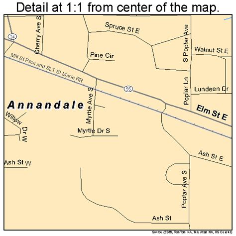 Annandale Minnesota Street Map 2701684