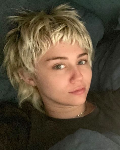 Miley Cyrus Debuts New 'Pixie Mullet' Haircut Done from Home by Her Mom ...