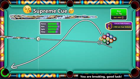 8 Ball Pool - Buying Supreme Cue in 1000 Cash 450 CCP Points - High ...