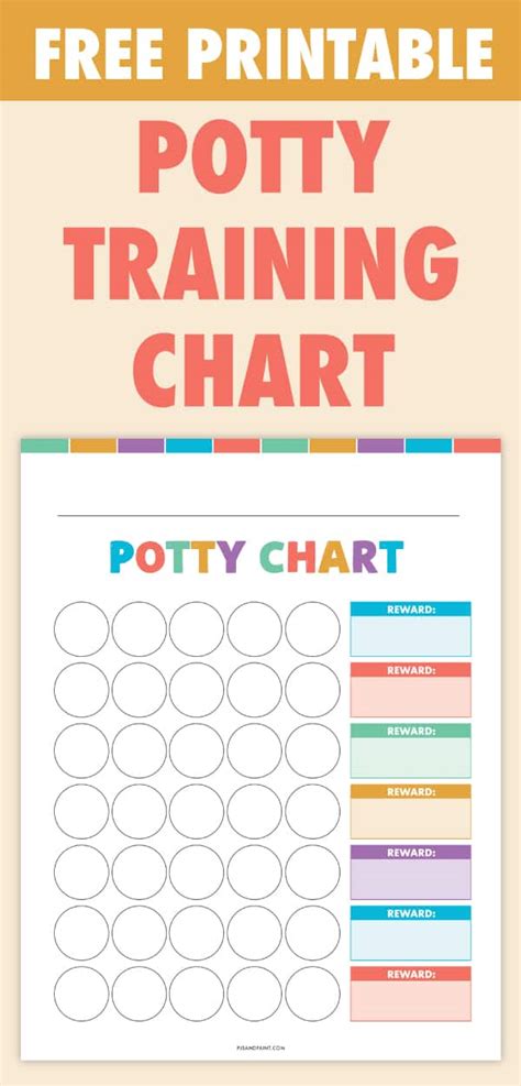 Reward Chart For Potty Training Printable