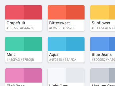 Flattastic Pro Color Palette - HTML / CSS by Chris Cifonie - Dribbble