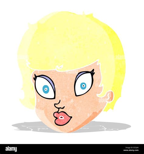 cartoon surprised female face Stock Vector Image & Art - Alamy