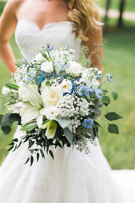 Haley & Kevin | Natural Pleasures Floral | Blue wedding bouquet, Bridal ...