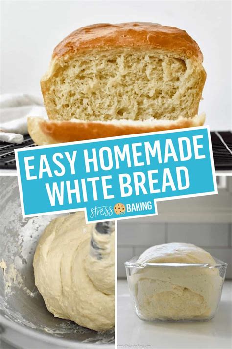 Easy Homemade White Bread | Stress Baking