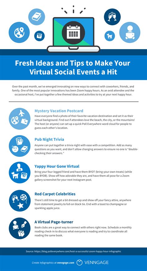 Online Social Event Planning Infographic Template - Venngage