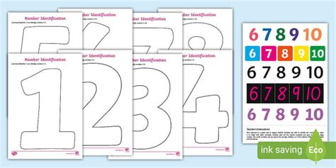 I Can Identify the Numbers 1-10 Worksheet Pack | Twinkl