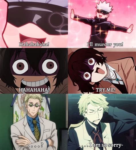 Bungou Stray Dogs and Jujutsu Kaisen | BSD x JJK Memes | Anime shows ...