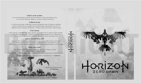 Horizon Zero Dawn PlayStation 4 Box Art Cover by might123