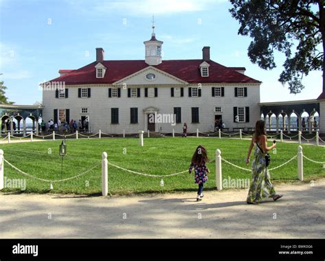 Mount Vernon, the plantation home of George Washington, first President ...