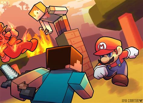 SSBU x Minecraft fan art. | Nintendo super smash bros, Smash bros ...