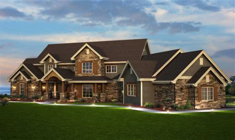 5 Bedroom House Plan - Luxury, Transitional Style - 5164 Sq Ft