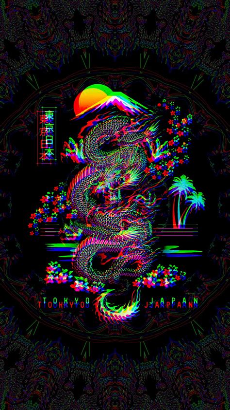 Glitch dragon, magenta, art, HD phone wallpaper | Peakpx